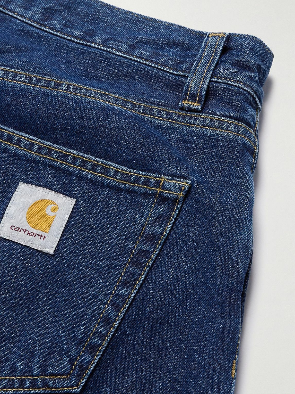Carhartt Wip Men's Langdon Blue Denim Bermuda Short Blue