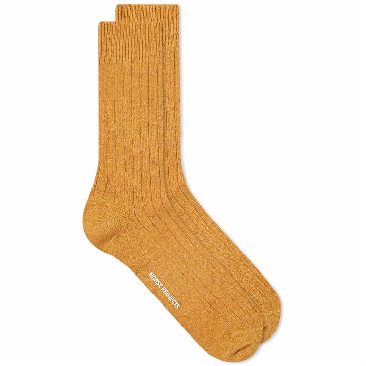 Photo: Norse Projects Men's Bjarki Neps Sock in Montpellier Yellow
