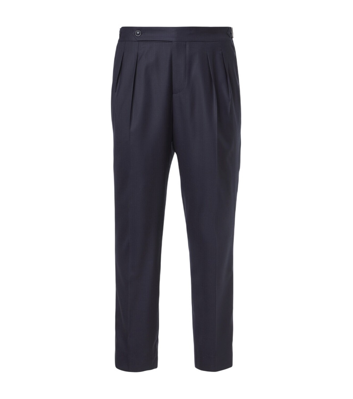 Photo: Brunello Cucinelli Wool and silk straight pants