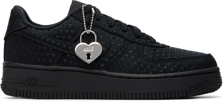 Photo: Nike Black Air Force 1 '07 SE 'Valentine's Day' Sneakers