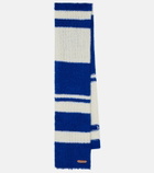 JW Anderson Striped alpaca-blend scarf