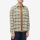 Foret Men's Buzz Check Overshirt in Army Check