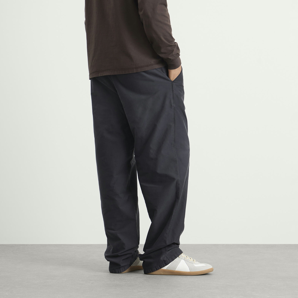 Maison Margiela Men's Cotton Workwear Pant in Black