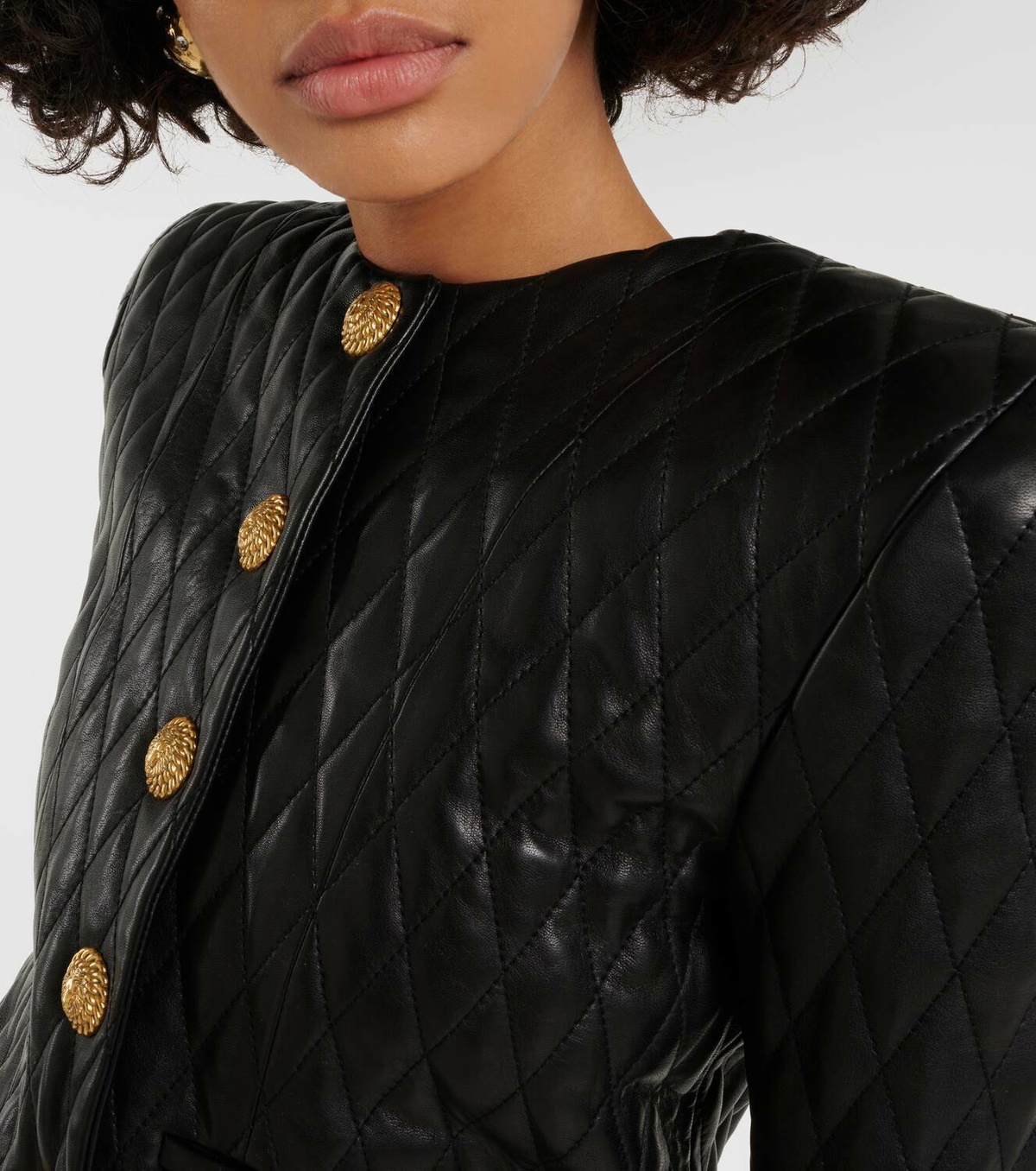 Balmain Quilted leather jacket Balmain