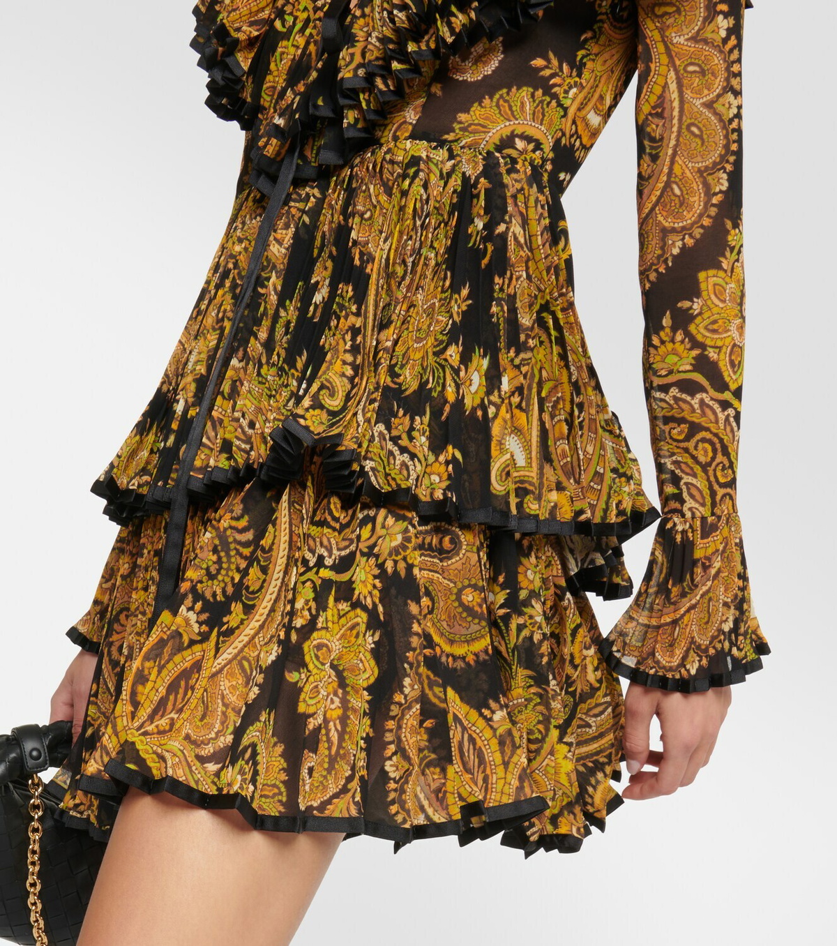 Etro Paisley plissé minidress Etro