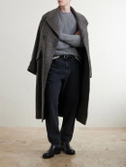 Canali - Ribbed Wool and Cashmere-Blend Sweater - Gray