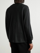 A.PRESSE - Cotton and Cashmere-Blend Jersey T-Shirt - Black
