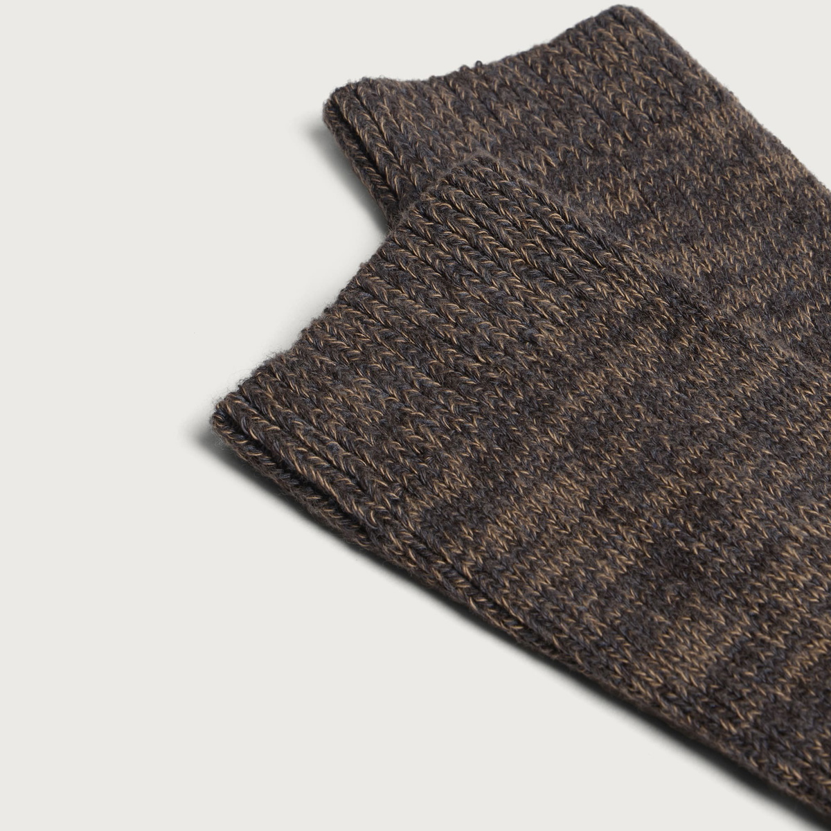 Universal Works Men's Slub Knit Slub Sock in Charcoal