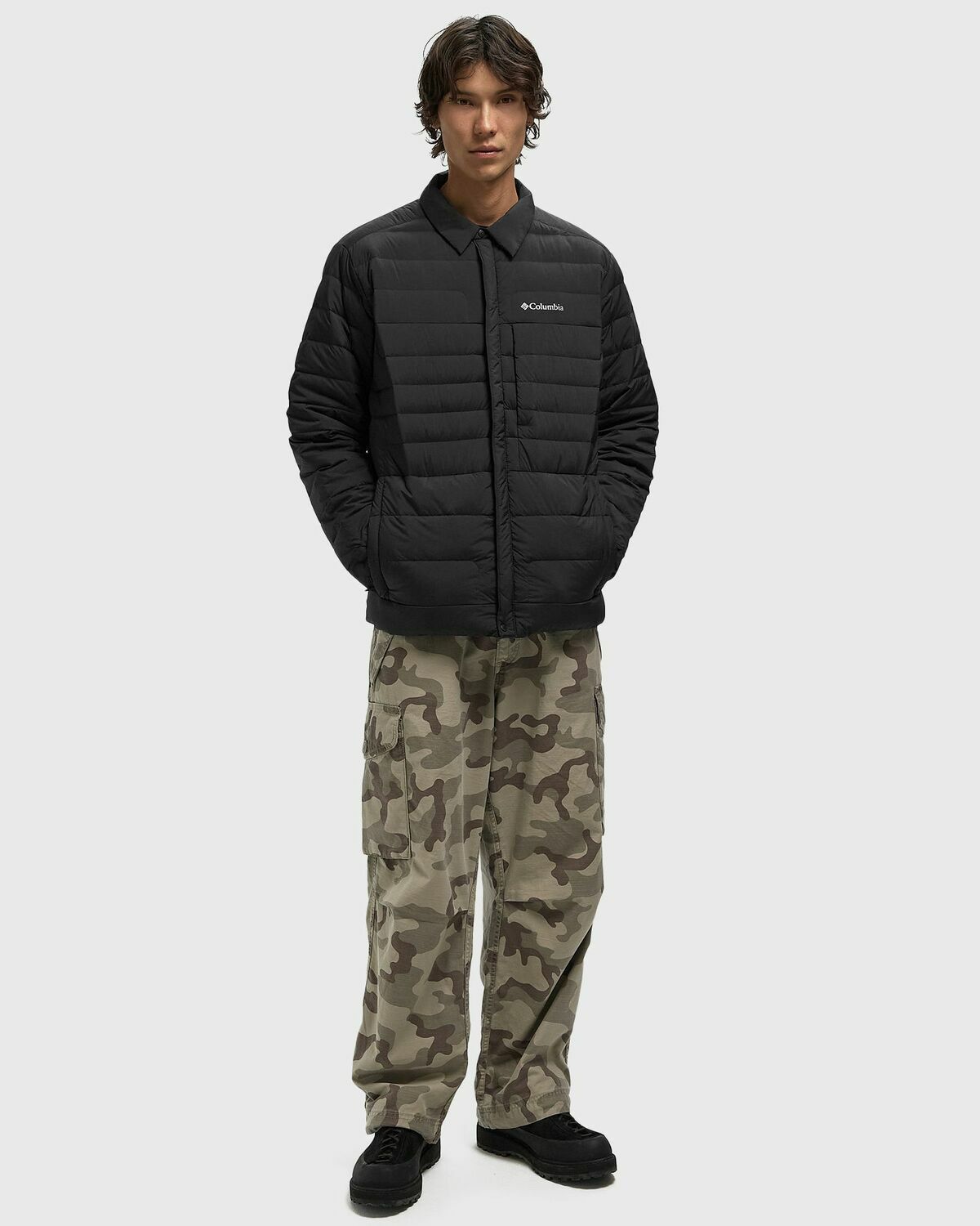 Columbia Street Heights™ Shirt Jacket Black Mens Down & Puffer Jackets/Overshirt