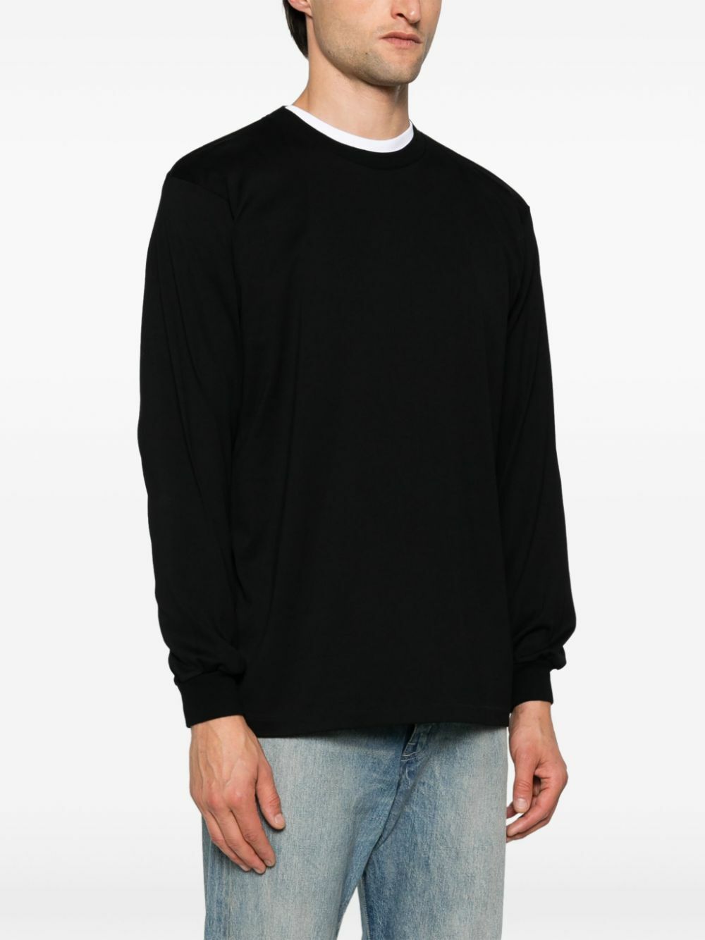 トップス AURALEE LUSTER PLAITING TEE size4 Namu Shop - Auralee Luster Plaiting Tee - Black