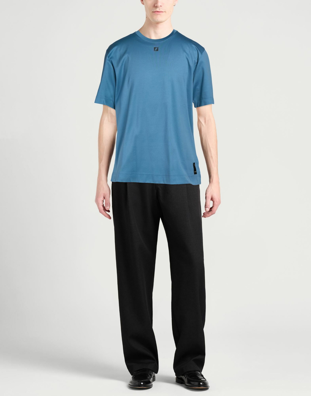 Fendi Mens T-shirt Pastel in Blue