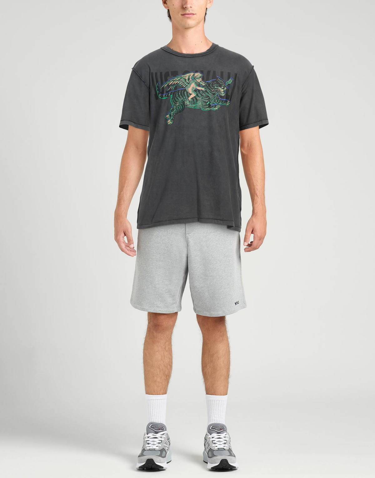 Just Cavalli Mens T-shirt in Grey