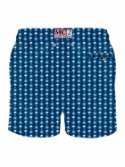 MC2 Saint Barth Man Light Fabric Swim Shorts With Napoli Logo Print | Ssc Napoli Special Edition