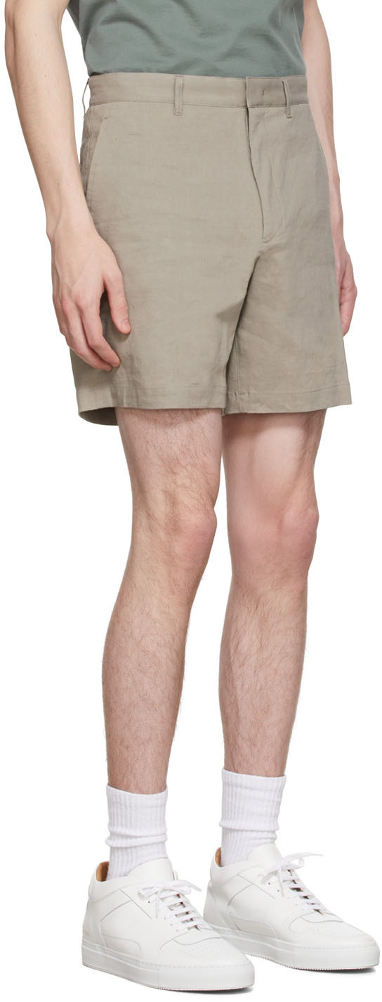 Theory Taupe Curtis Shorts