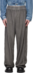 Alexander Wang Gray Perforated Mesh Track Pants