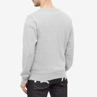 Evisu Men's Seagull Print Crew Sweat in Heather Grey