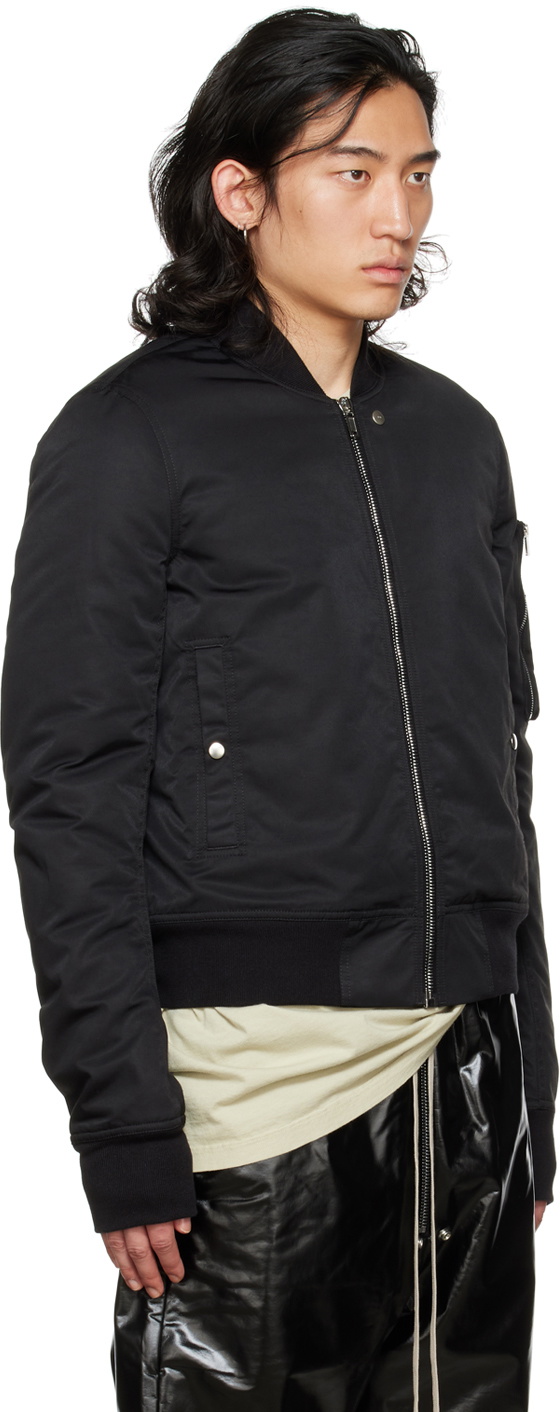 Rick Owens Drkshdw Black Flight Bomber Jacket