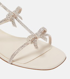 Rene Caovilla Embellished satin sandals