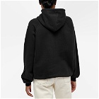 Sunnei Big Embroidered Logo Hoody in Black