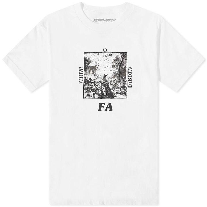 Photo: Fucking Awesome Men's What A World T-Shirt in White