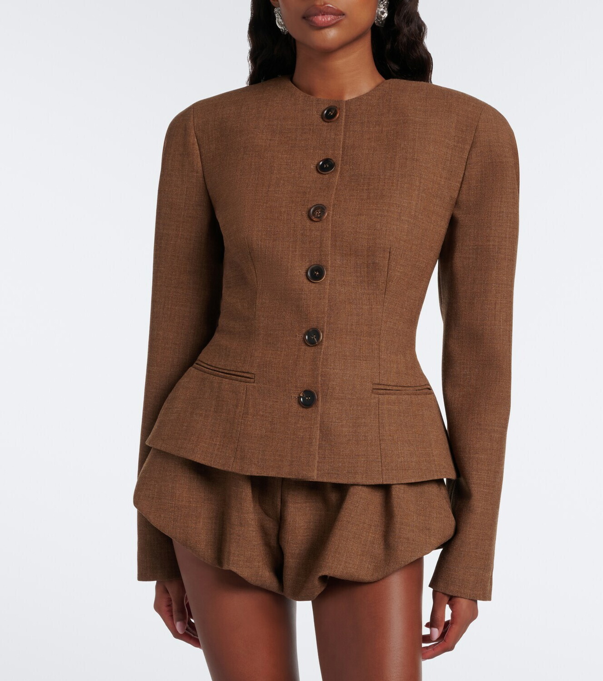 Magda Butrym Peplum virgin wool jacket