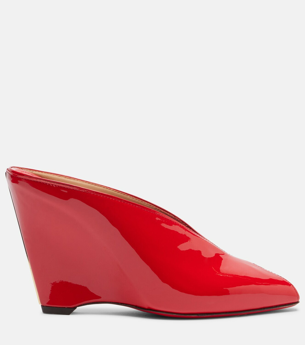 Alicia 95 Leather Wedge Mules