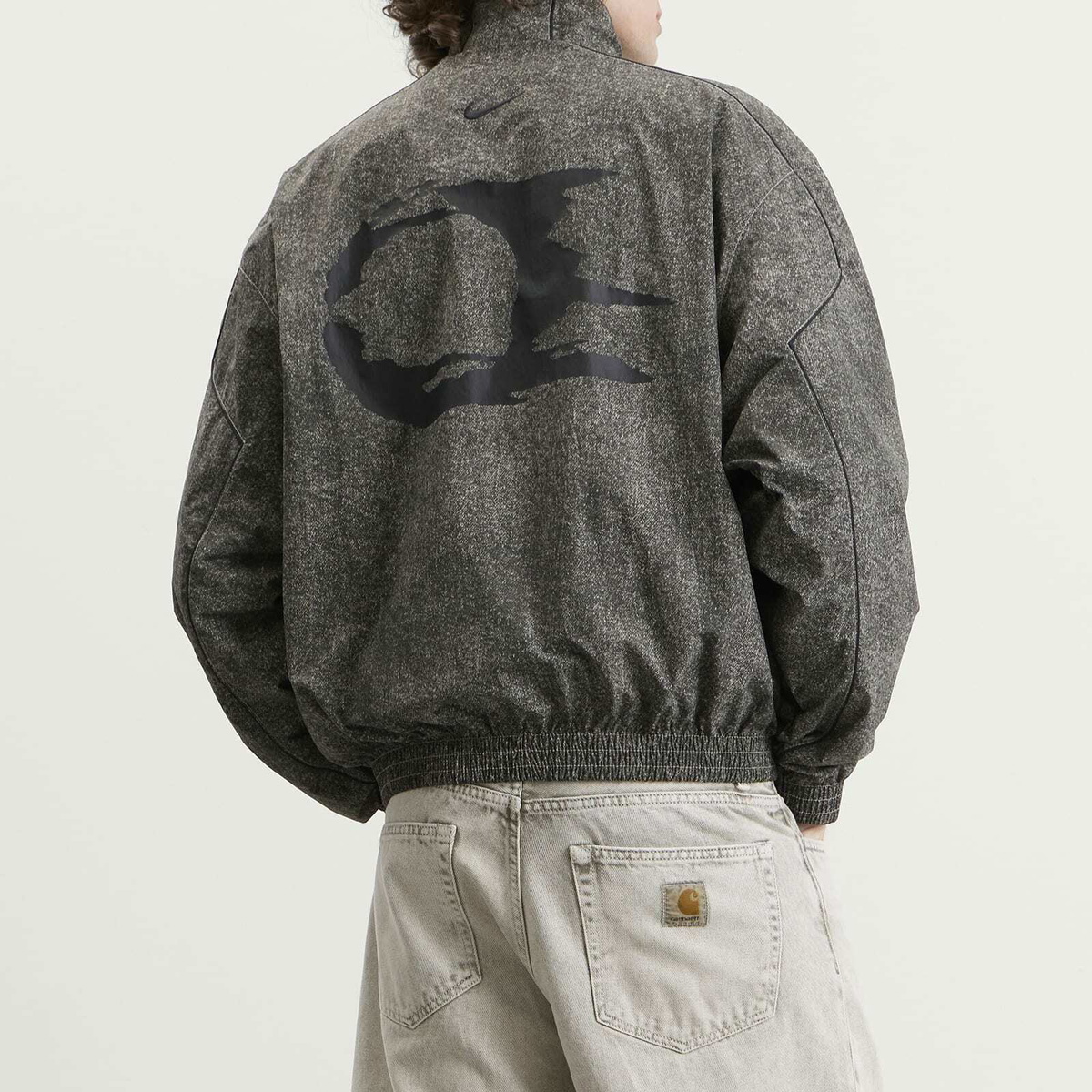 Nike Men's Club Rules AOP Full Zip Jacket in College Grey/Black