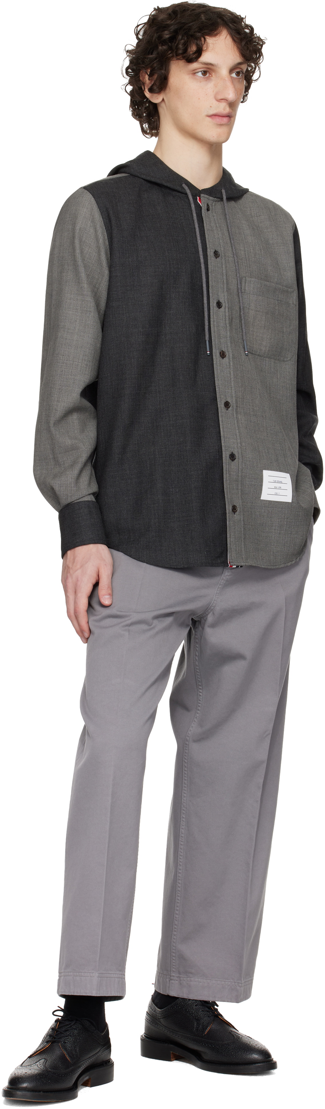 パーカー・フーディ Thom Browne FRESCO FUNMIX HOODED SHIRT Fresco Funmix Hooded Shirt | Thom Browne