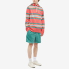 Polo Ralph Lauren Men's Garment Washed Stripe Hoody in Starbosrd Red Multi