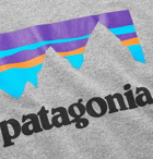 Patagonia - Responsibili-Tee Logo-Print Mélange Cotton-Blend Jersey T-Shirt - Gray
