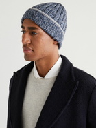 Brunello Cucinelli - Ribbed Cashmere Beanie - Blue