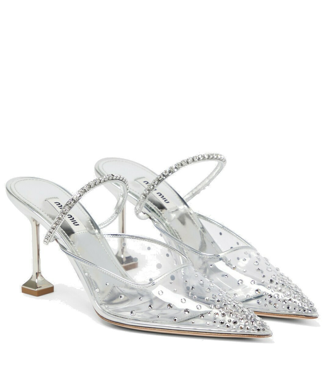 Miu Miu Embellished Mules 37