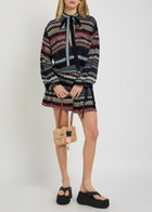 Missoni Chevron Fine-knit Mini Dress Multicoloured