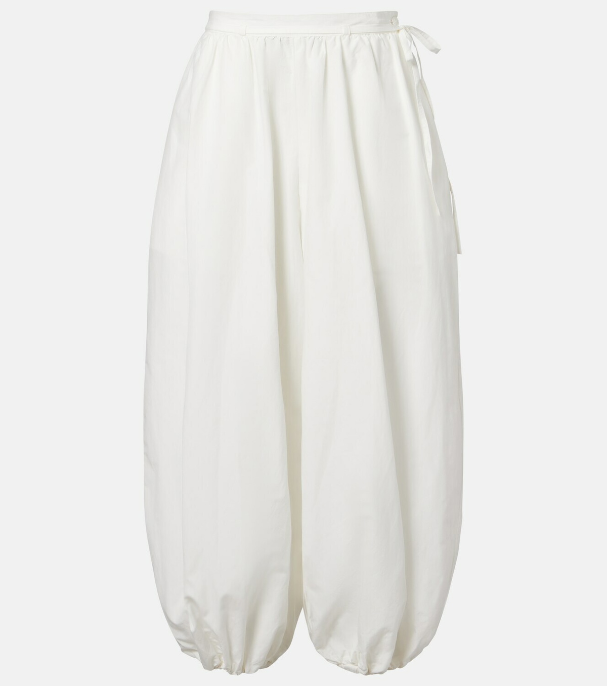 Polo Ralph Lauren Belted cotton and silk balloon pants