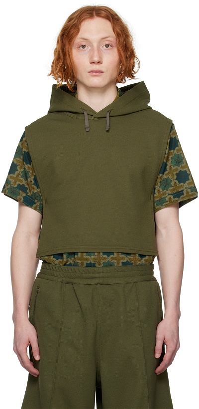 Photo: Engineered Garments Khaki Interliner Vest