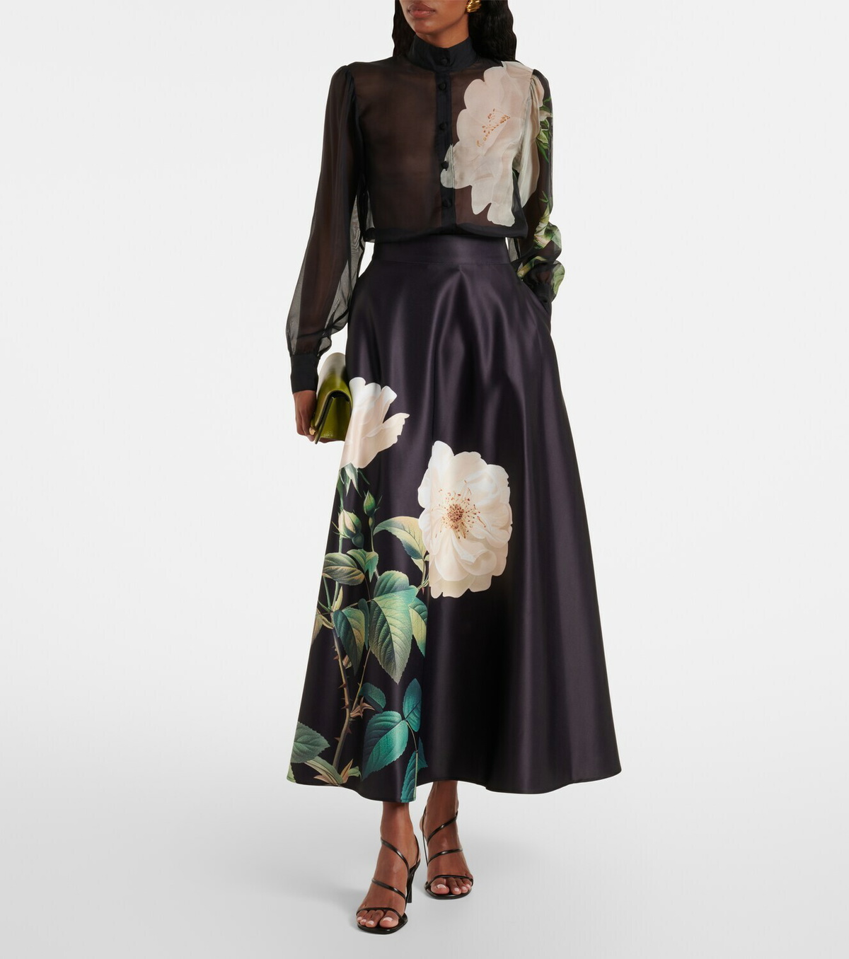 Leo Lin Rosalyn floral maxi skirt