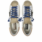 Golden Goose Men's Super-Star Suede Toe Leather Sneakers in Taupe/Black/White