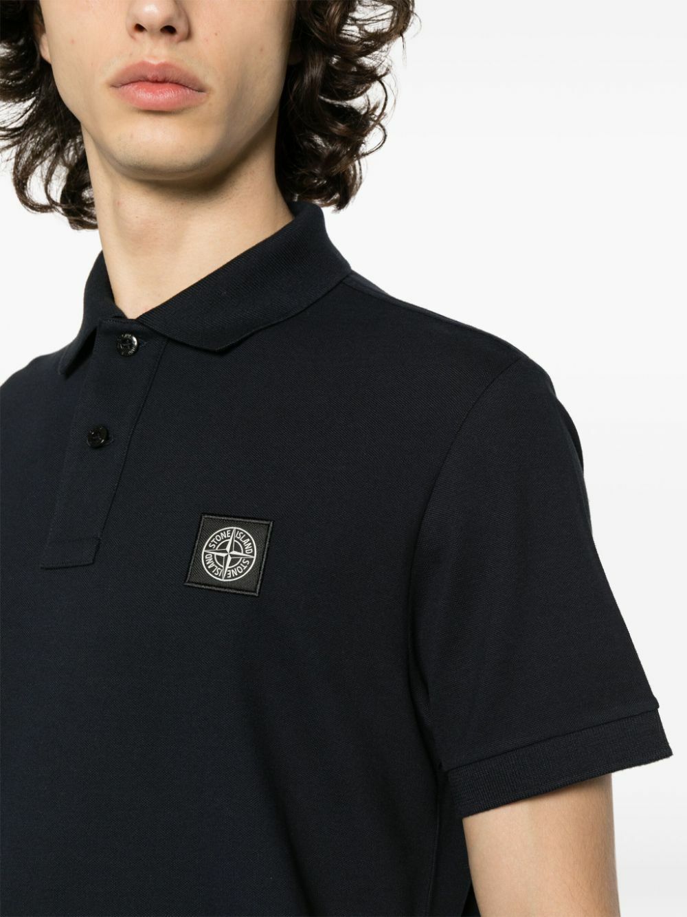 Stone island polo shirt black deals