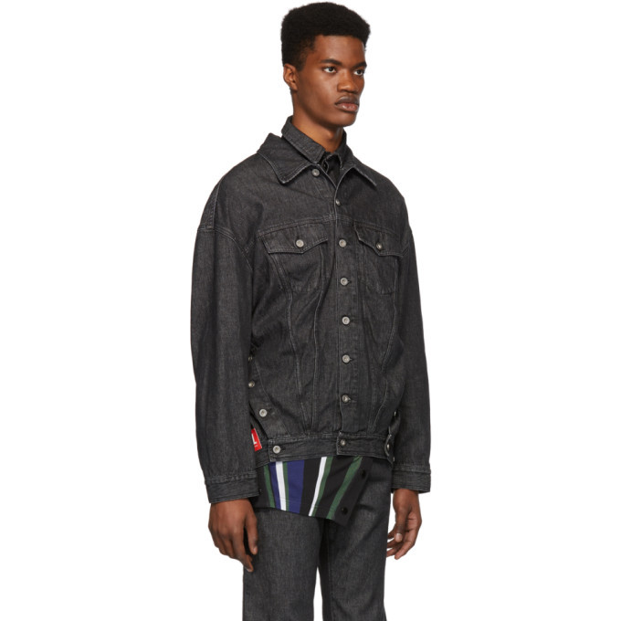 Diesel Red Tag Black Glenn Martens Edition Denim Jacket Diesel