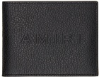 AMIRI Black Pebbled Logo Wallet