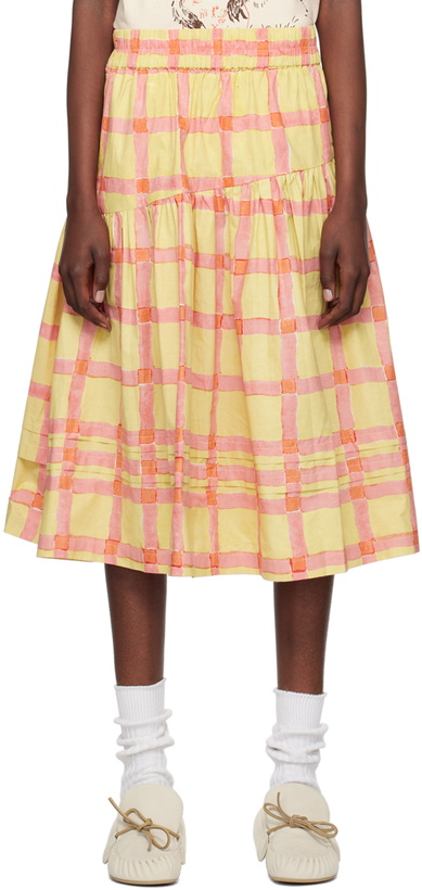 Photo: Story mfg. Yellow & Orange Juniper Midi Skirt