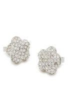 Marc Jacobs The Daisy Pavé Stud Earrings - Silver - One Size