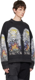 Who Decides War Black Skull Pullover Sweatshirt
