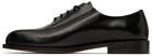 Situationist Black Leather Lace-up Oxfords