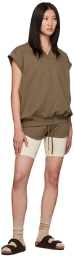 Essentials Brown Cotton Shorts