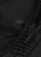 Fleur OF England Signature Silk-blend Plunge bra Black