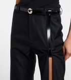 Coperni Suspended belted cutout straight jeans