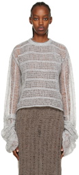 VITELLI Gray Extended Sleeve Sweater