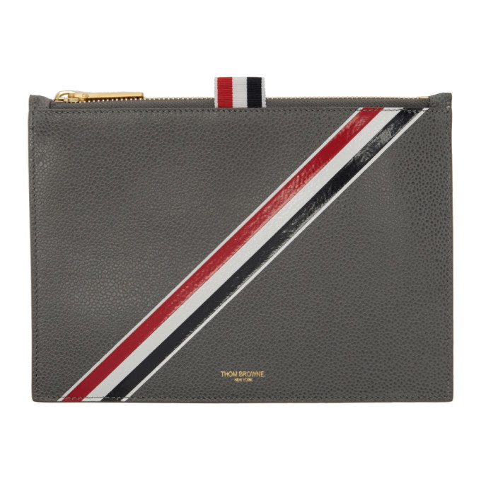 Photo: Thom Browne Grey Large Coin Pouch
