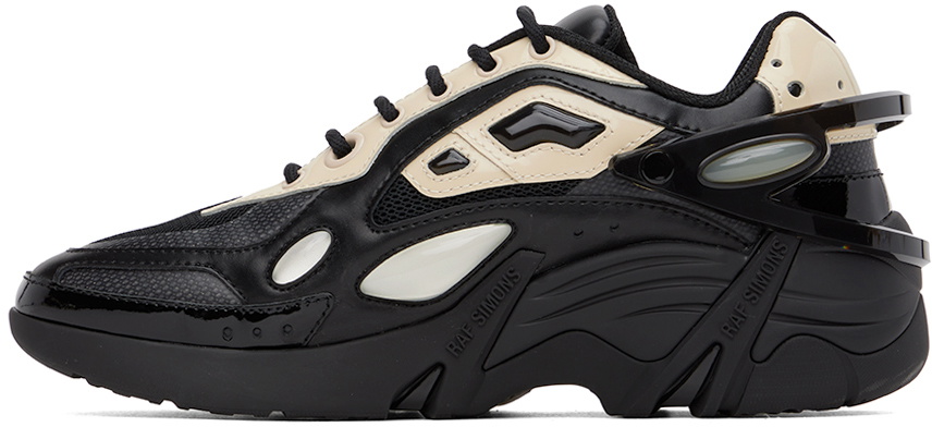 Raf Simons Black & Beige Cylon-21 Sneakers